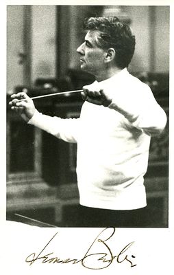 BERNSTEIN LEONARD: (1918-1990) American conductor, pianist & composer of the Broadway musical 