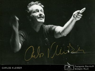 KLEIBER CARLOS: (1930-2004) German-born Austrian Conductor. Widely considered one of the 