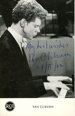 VAN CLIBURN: (1934-2013) His real name being Harvey Lavan "Van" Cliburn Jr. American Pianist. 