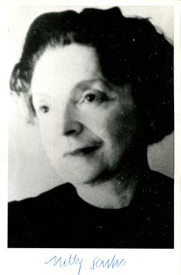 SACHS NELLY: (1891-1970) German-born Swedish poet and playwright, Nobel Prize winner for 