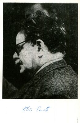 CANETTI ELIAS: (1905-1994) Bulgarian-born British novelist and playwright, Nobel Prize winner 