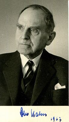 HAHN OTTO: (1879-1968) German chemist, regarded as the father of nuclear chemistry and of 