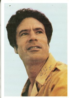 GADDAFI MUAMMAR: (1942-2011) Libyan revolutionary and politician who served as Chairman of the 
