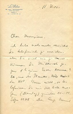 ERNST MAX: (1891-1976) German painter, sculptor, printmaker and graphic artist, a primary 