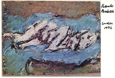 AUERBACH FRANK: (1931-2024) German-born British painter. Signed colour 6 x 4 postcard, the image 