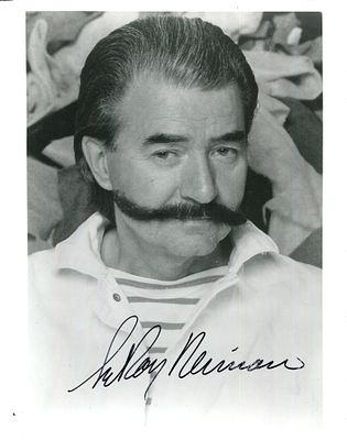 NEIMAN LEROY: (1921-2012) American artist. Signed 8 x 10 photograph of Neiman in a head and 