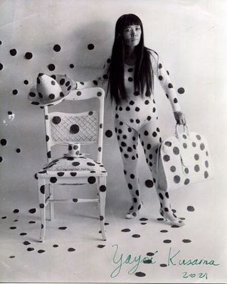 KUSAMA YAYOI: (1929- ) Japanese Contemporary Artist who has struggled for much of her life with 