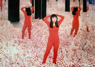 KUSAMA YAYOI: (1929- ) Japanese Contemporary Artist who has struggled for much of her life with 