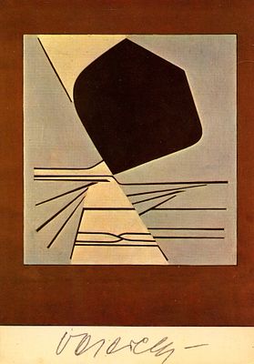 VASARELY VICTOR: (1906-1997) Hungarian-French Artist, widely considered a founding father of the 