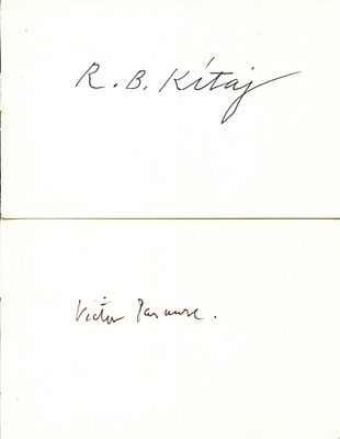 ARTISTS: (x30). ARTISTS: A good selection of signed album pages (oblong 8vo and smaller) signed 