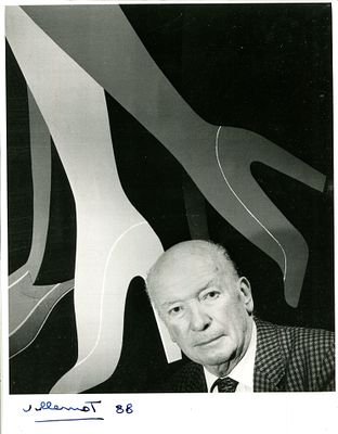 VILLEMOT BERNARD: (1911-2002) French graphic artist. A good signed 8.5 x 10.5 photograph of 