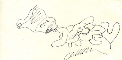 ARMAN: (1928-2005) Armand Fernandez. French-born American artist. A good original black ink 