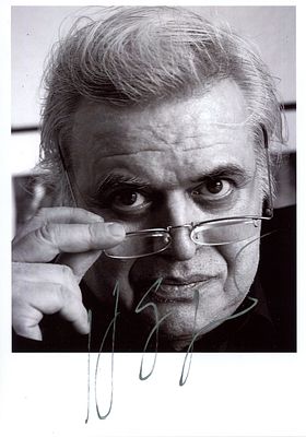 GIGER H. R.: (1940- ) Swiss Surrealist Painter, Sculptor & Set Designer. Academy Award winner 