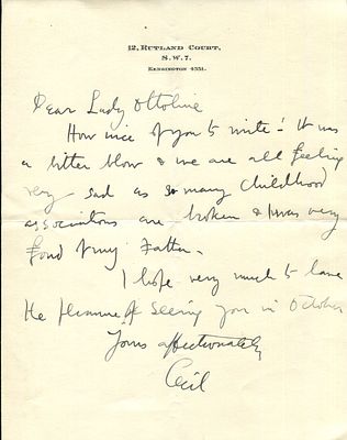 BEATON CECIL: (1904-1980) British fashion & portrait photographer, diarist, painter, 