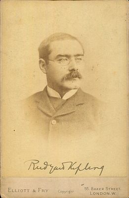 KIPLING RUDYARD: (1865-1936) English novelist, Nobel Prize winner for Literature, 1907. A fine 
