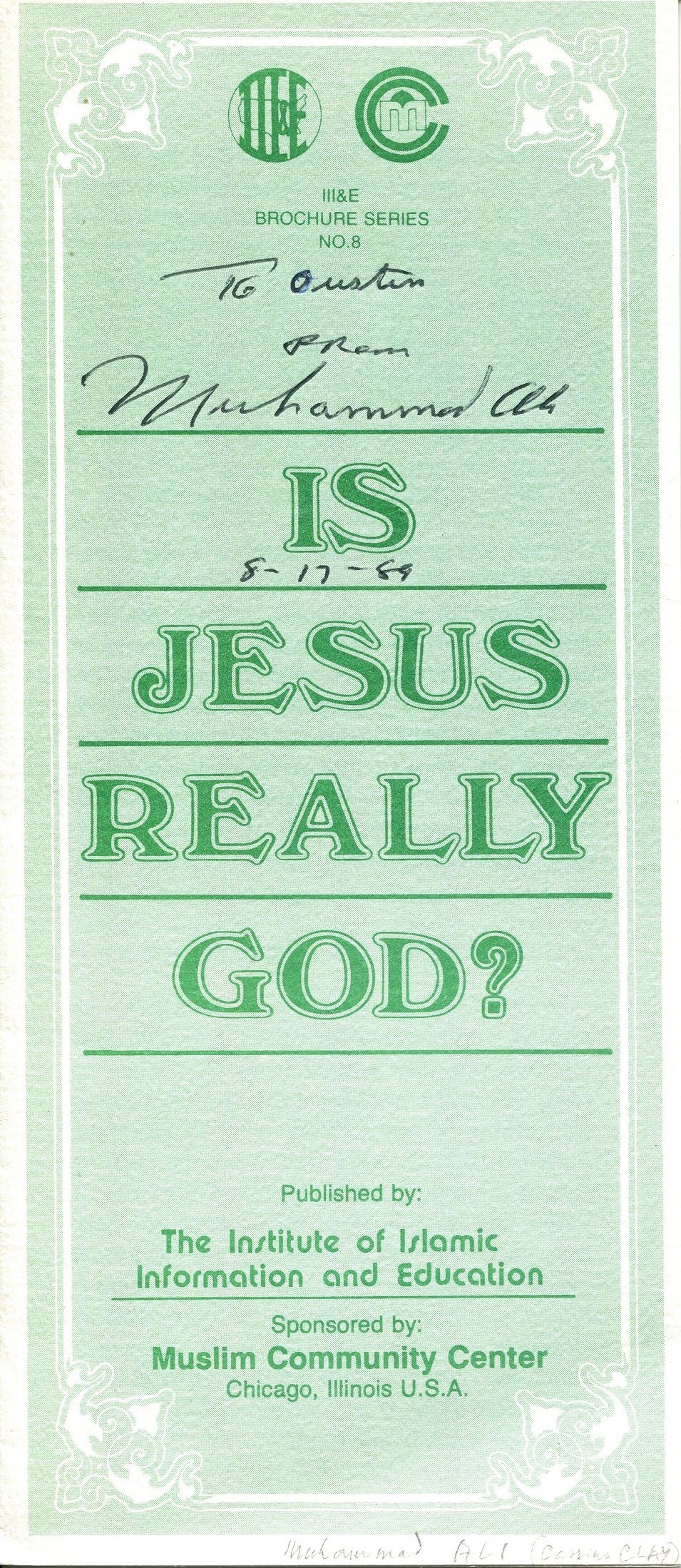 ALI MUHAMMAD: (1942-2016) American boxer, World Heavyweight Champion. A signed and inscribed 