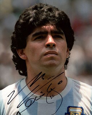 MARADONA DIEGO: (1960-2020) Argentine football player, captain of the Argentinean FIFA World Cup 