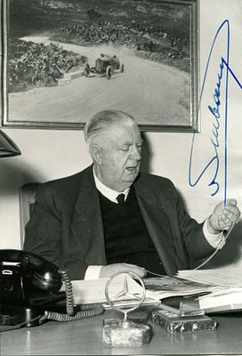 NEUBAUER ALFRED: (1891-1980) German motor racing team manager and driver who managed the 