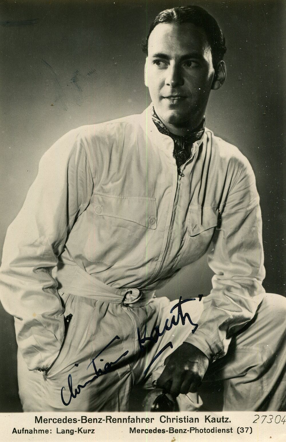KAUTZ CHRISTIAN: (1913-1948) Swiss motor racing driver of the 1930s and 1940s who competed for 