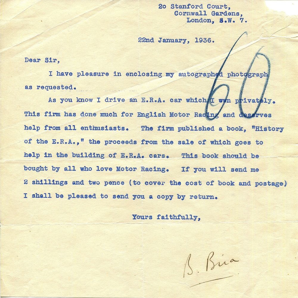 BIRA OF SIAM: (1914-1985) Prince Birabongse Bhanudej Bhanubandh. Thai motor racing driver who 