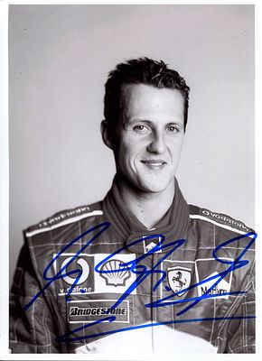 SCHUMACHER MICHAEL: (1969- ) German Motor Racing Driver, Formula One World Champion 1994, 1995, 