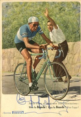 COPPI FAUSTO: (1919-1960) Italian Cyclist, Winner of the Tour de France 1949 & 1952. Vintage 