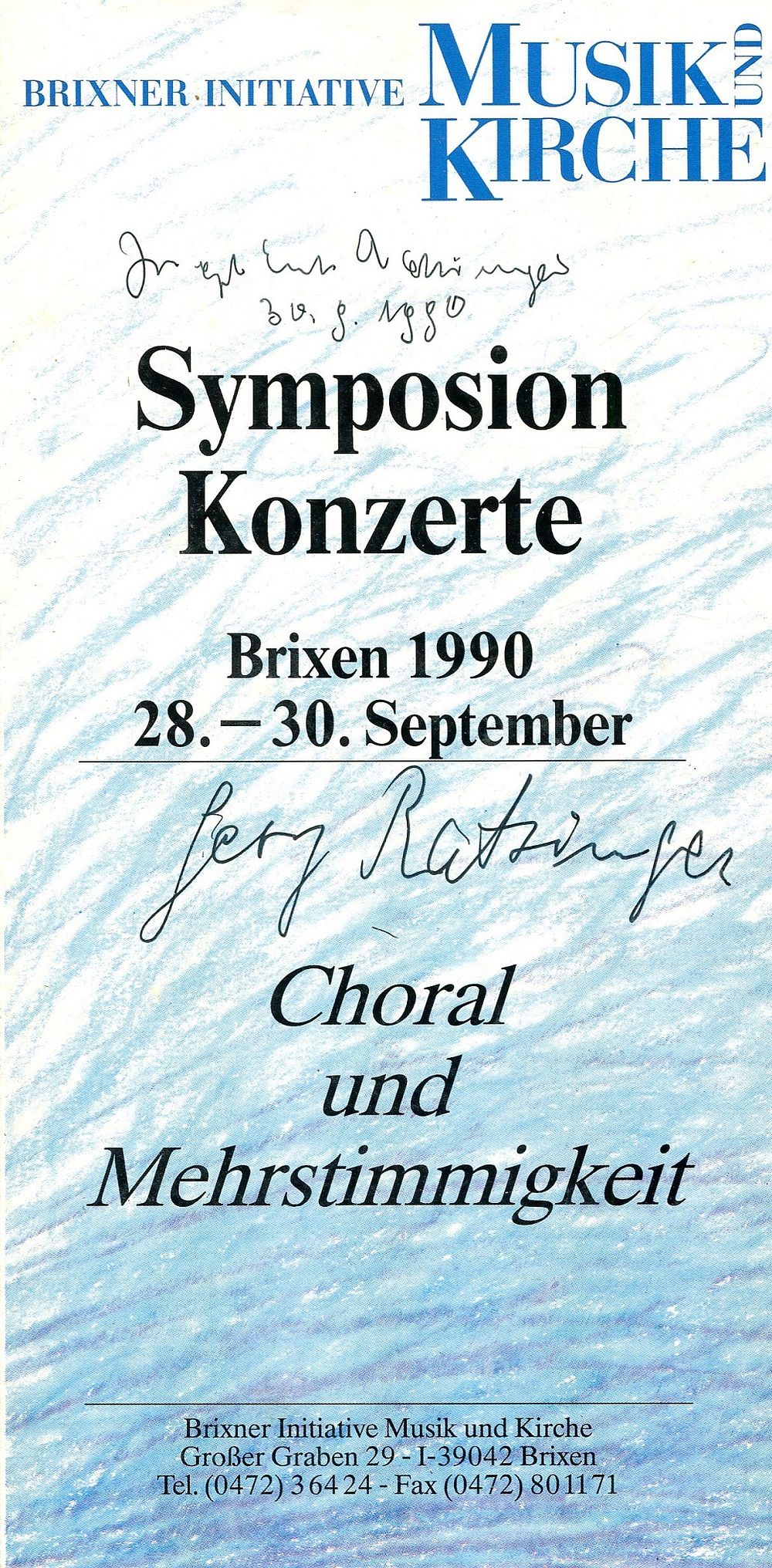 BENEDICT XVI: (1927-2022) Pope of the Roman Catholic Church 2005-13. A printed slim 8vo 