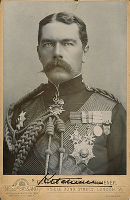 KITCHENER HERBERT: (1850-1916) 1st Earl Kitchener. Irish-born British Field Marshal and colonial 