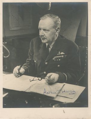 HARRIS ARTHUR T.: (1892-1984) British Marshal of the Royal Air Force, Air Officer 