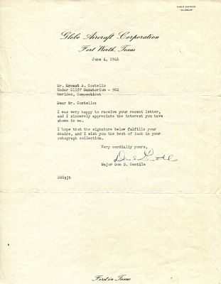 GENTILE DOMINIC &acute;DON&acute;: (1920-1951) American fighter ace of World War II, credited with 21.83 