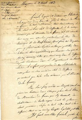 KELLERMANN FRAN&Ccedil;OIS CHRISTOPHE: (1735-1820) Marshal of France, Duc de Valmy. A good L.S., `Duc 