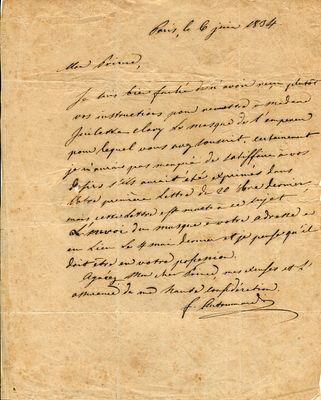 ANTOMMARCHI FRAN&Ccedil;OIS CARLO: (1780-1838) Corsican Doctor. Antommarchi was Napoleon&acute;s physician 