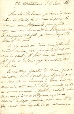 BERTRAND HENRI GATIEN: (1773-1844) French General. Count Bertrand and Grand Marshal of the 