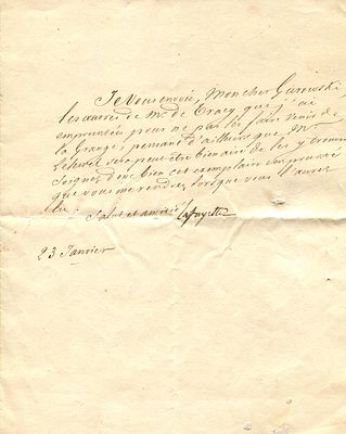 LAFAYETTE MARQUIS DE: (1757-1834) Gilbert du Motier. French aristocrat and military officer who 