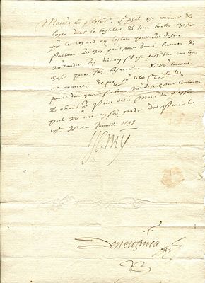 HENRY IV: (1553-1610) King of France 1589-1610. Assassinated. A very fine L.S., Henry , 