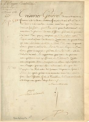 MARIE ANTOINETTE: (1755-1793) Queen consort of France 1774-92 as the wife of King Louis XVI. 