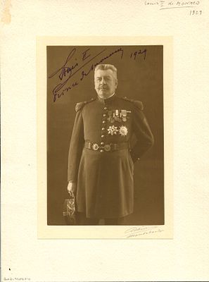 LOUIS II: (1870-1949) Prince of Monaco 1922-49. A fine vintage signed sepia 7 x 10 photograph 