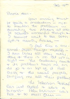 KELLY GRACE: (1929-1982) On Prince Rainier - &acute; He has made up his mind to take care of himself 