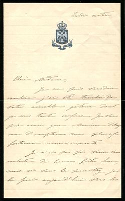 NATALIE OF SERBIA: (1859-1941) Queen consort of Serbia 1882-89 as the wife of Milan I of Serbia. 