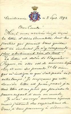 OSCAR II: (1829-1907) King of Sweden 1872-1907 and King of Norway 1872-1905. A very good A.L.S. 