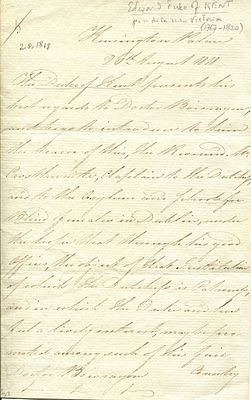 EDWARD, DUKE OF KENT: (1767-1820) & VICTORIA, DUCHESS OF KENT (1786-1861). EDWARD, DUKE OF KENT: 