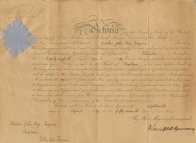 VICTORIA: (1819-1901) Queen of the United Kingdom of Great Britain and Ireland 1837-1901. D.S., 