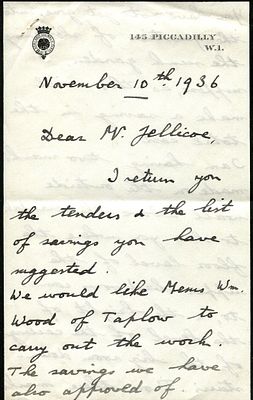 GEORGE VI: (1895-1952) King of the United Kingdom 1936-52. A.L.S., Albert , as Duke of 