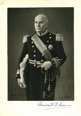 TOMAS AMERICO: (1894-1987) Portuguese Naval officer and politician who served as President of 