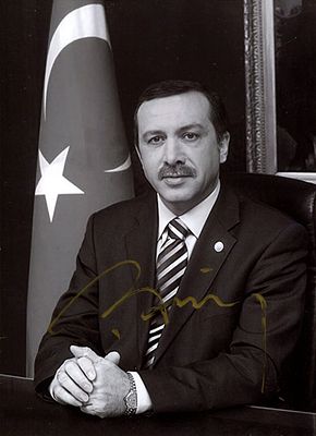 ERDOGAN RECEP TAYYIP: (1954- ) Turkish politician who served as Prime Minister of Turkey 2003-14 