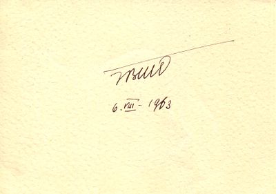 TITO JOSIP: (1892-1980) Yugoslav Revolutionary. Prime Minister of Yugoslavia 1944-63 and 