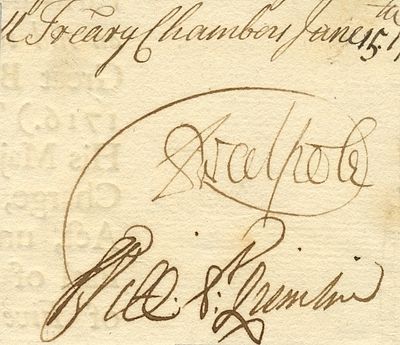 WALPOLE ROBERT: (1676-1745) 1st Earl of Orford. British Statesman, often regarded as the De 