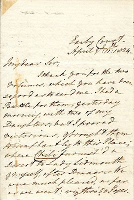 SIDMOUTH VISCOUNT: (1757-1844) British Prime Minister 1801-04. A good A.L.S., 