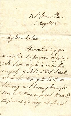 WILBERFORCE WILLIAM: (1759-1833) &acute; I see the committee on the Slave Trade Consolidation Bill 