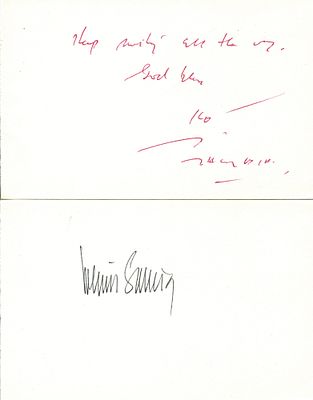WORLD POLITICS: (x20). WORLD POLITICS: Selection of signed album pages (oblong 8vo and smaller) 